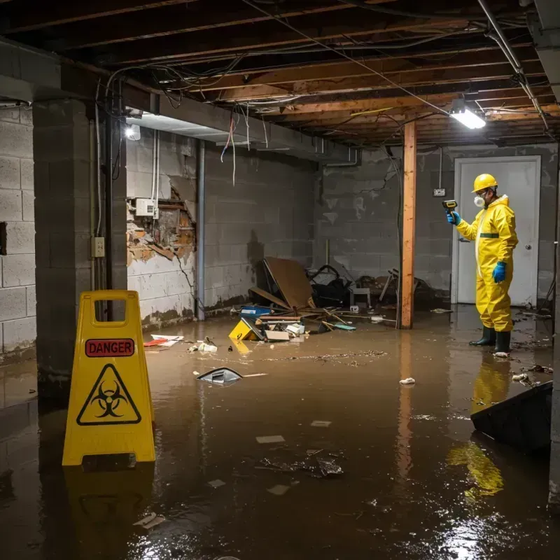 Flooded Basement Electrical Hazard in Arroyo Seco, NM Property